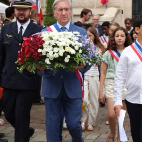 Les élus lors de la cérémonie du 14 juillet 2025